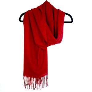 GANT Fine 100% Cashmere Wrap Scarf Throw Fringe